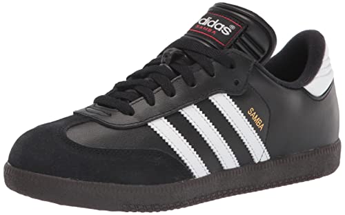 adidas Boy's Samba Classic Soccer Shoe, Black/White/Black, 3 Little Kid