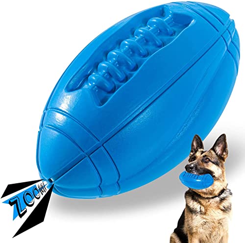 Apasiri Tough Dog Toys for Large Breed, Squeaky Dog Toys Ball, Chew Toys for Large Dogs, Puppy Teething Toys, Durable Indestructible Pet Toys for Medium Big Dogs Blue