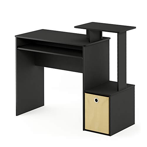 Furinno Econ Multipurpose Home Office Computer Writing Desk, Black/Brown